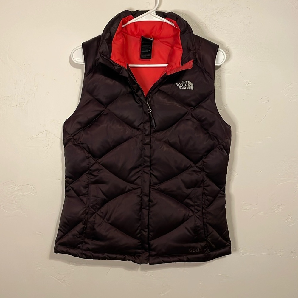 The North Face Women's Black Vest with Red Lining